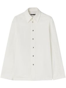 Jil Sander t-shirt à logo embossé - Blanc