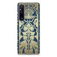 Sony Xperia 1 V TPU Case Beige Flowers - thumbnail