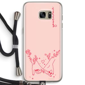 Best Friends: Samsung Galaxy S7 Edge Transparant Hoesje met koord