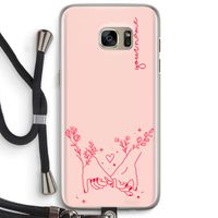 Best Friends: Samsung Galaxy S7 Edge Transparant Hoesje met koord