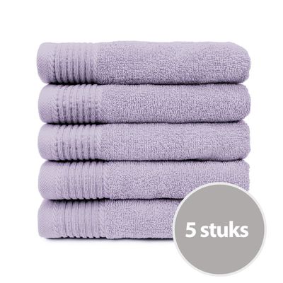 The One Handdoek 50x100 cm 450gram Lavender (5 stuks)