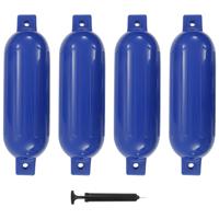 VidaXL Bootstootkussens 4 st 51x14 cm pvc blauw