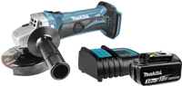 Makita DGA452Z + 3,0 Ah accu en lader - thumbnail