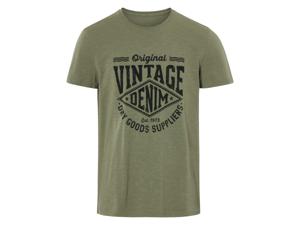 LIVERGY Heren T-shirt (Kaki, L)