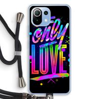Only Love: Xiaomi Mi 11 Lite Transparant Hoesje met koord