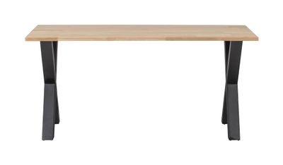 WOOOD Eettafel 'Tablo' met X-poot, 180 x 90cm