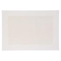 Secret de Gourmet diner placemat Texaline - wit - 50 x 35 cm - Onderleggers Secret de Gourmet diner placemat Texaline - wit - 50 x 35 cm - Onderleggers