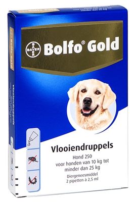 Bolfo gold hond vlooiendruppels