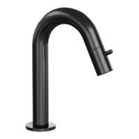 Opbouw Fonteinkraan Brauer Gunmetal Edition Met Gebogen Uitloop Gunmetal Geborsteld PVD