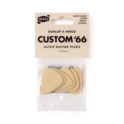 Herco HEV211U66P Custom '66 Ultex Plectrum Heavy 6-Pack