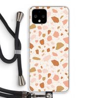 Terrazzo N°18: Pixel 4 Transparant Hoesje met koord