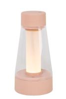 Lucide LORALI - Oplaadbare Tafellamp Binnen/Buiten - Accu/Batterij - Ø 7,7 cm - LED Dimb. - 1x1,2W 2600K/3000K - IP44 - Roze