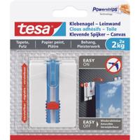 tesa 77779 Zelfklevende spijker voor canvasdoek Wit Inhoud: 2 stuk(s)