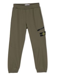 Stone Island Junior pantalon de jogging à patch Compass - Vert