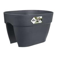 ELHO - Bloempot - Vibia Campana Flower Bridge 40 - Antraciet - Buitenbalkon - L 26 x B 39 x H 22 cm - thumbnail