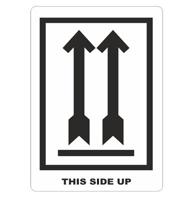 Etiket wit/zwart 70x110mm This Side Up