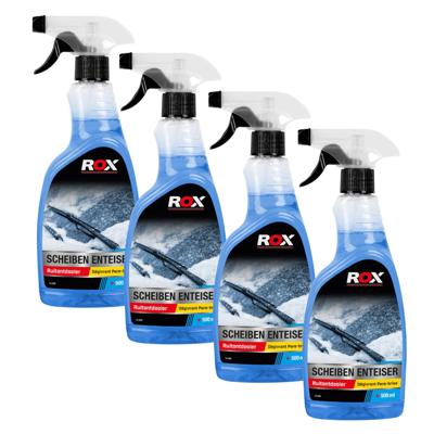 Ruitenontdooier spray - 4x - voor auto - 500 ml - antivries sprays - winter / vorst