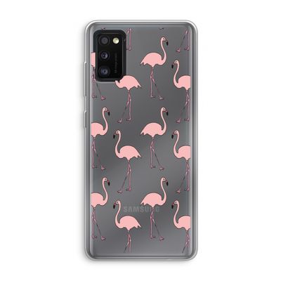 Anything Flamingoes: Samsung Galaxy A41 Transparant Hoesje