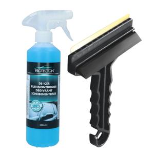 Ijskrabber met antivries spray voor auto - 500 ml - incl. trekker - ruitenontdooier