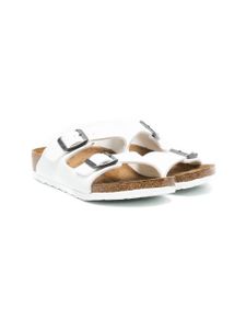 Birkenstock Kids sandales Arizona en cuir - Blanc