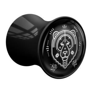 Double Flared Plug met Zodiac Circle Design Acryl Tunnels & Plugs