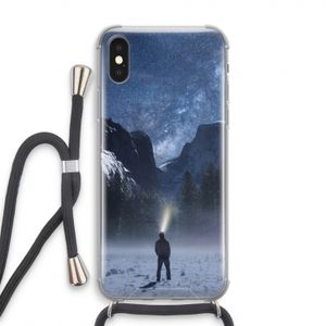 Wanderlust: iPhone XS Transparant Hoesje met koord