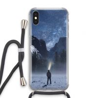 Wanderlust: iPhone XS Transparant Hoesje met koord
