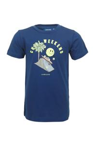 Someone Jongens t-shirt - Smiley-SB-02-B - Kobalt blauw