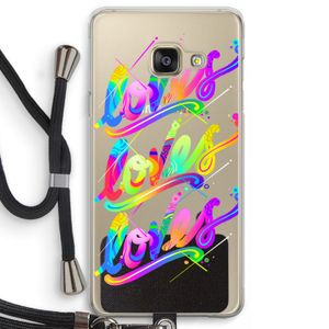 Loves: Samsung Galaxy A3 (2016) Transparant Hoesje met koord