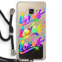Loves: Samsung Galaxy A3 (2016) Transparant Hoesje met koord