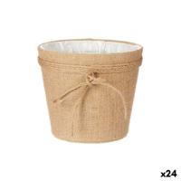 Grondlegger Ibergarden Bruin Stof Lasso 19,5 x 17,5 x 19,5 cm 19 x 17 x 20 cm (24 Stuks)