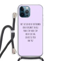 Zelfvertrouwen: iPhone 12 Pro Max Transparant Hoesje met koord