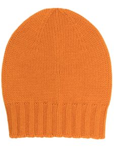 D4.0 bonnet en maille épaisse nervurée - Orange