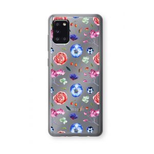 Bloemetjes: Samsung Galaxy A31 Transparant Hoesje
