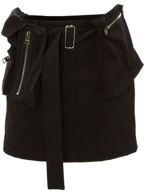 JW Anderson minijupe à détails de zips - Noir