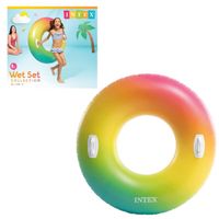 Intex Color Whirl Tube Meerkleurig Zwemband - thumbnail