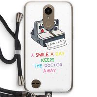 Smile: LG K10 (2017) Transparant Hoesje met koord