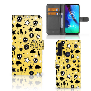 Telefoonhoesje met Naam Motorola Moto G Pro Punk Geel