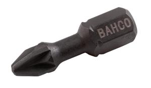 Bahco Torsiebit 1/4" | heavy-duty | voor Pozidriv schroeven | PZ3 x 25 mm - retailverpakking - 66IM/PZ3-2P
