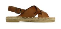 VIA VAI Dames Espadrilles in Leder (Bruin) - thumbnail