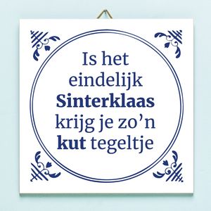 Tegeltje Is Het Eindelijk Sinterklaas