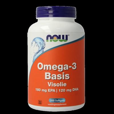 NOW Omega-3 basis 180 mg EPA 120 mg DHA 200 Softgels