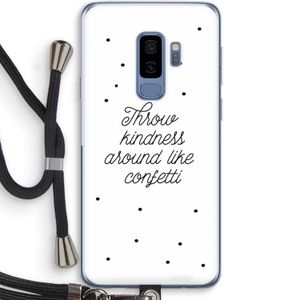 Confetti: Samsung Galaxy S9 Plus Transparant Hoesje met koord