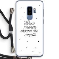 Confetti: Samsung Galaxy S9 Plus Transparant Hoesje met koord