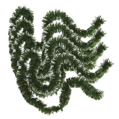 Kerstslinger - 4x stuks - glitter groen - folie - 180 x 7 cm - kerstboom versiering/guirlandes