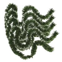 Kerstslinger - 4x stuks - glitter groen - folie - 180 x 7 cm - kerstboom versiering/guirlandes