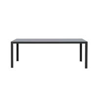 Leen Bakker - Tuintafel Savoie - /glas Antraciet - 75x215x90 Cm - Aluminium - Grijs