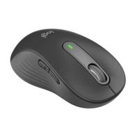 Logitech Signature M650 L draadloze muis - links - voor grote handen, stil, Bluetooth, programmeerbare knoppen - grafiet