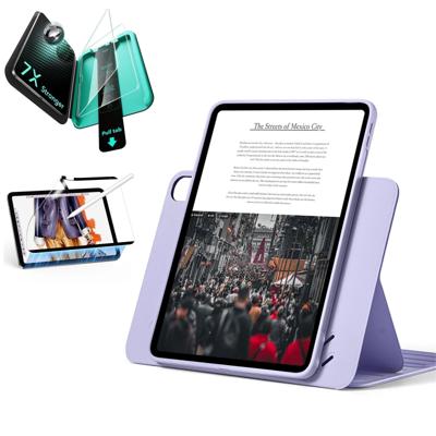 iPad Air 11" (M4) 2026 Bundle Shift Magnetic Case, Papel-Feel Magnetic & Armorite® Protection - Light Purple