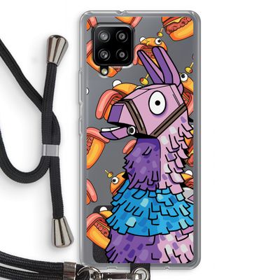Loot Burger: Samsung Galaxy A42 5G Transparant Hoesje met koord